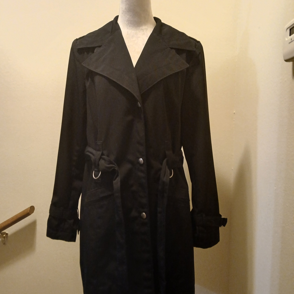 New York & Company Black Trench Coat